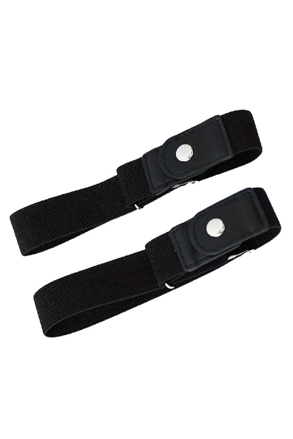 Lazy Belt Snap Fastener Elastic Pants Belt Women Casual Waiststrap Pants Belt