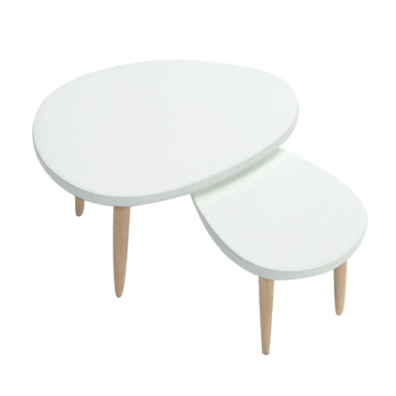 Yokua Living Room Pretend Plays Triangle Table Dollhouse Tea-Table for Micro-scene