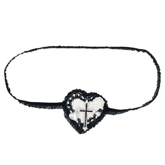 Yokua Lolit Eye Mask- Gothics Eyepatch Lolit Eye Patch Heart Eyepatch Single Eye Mask-