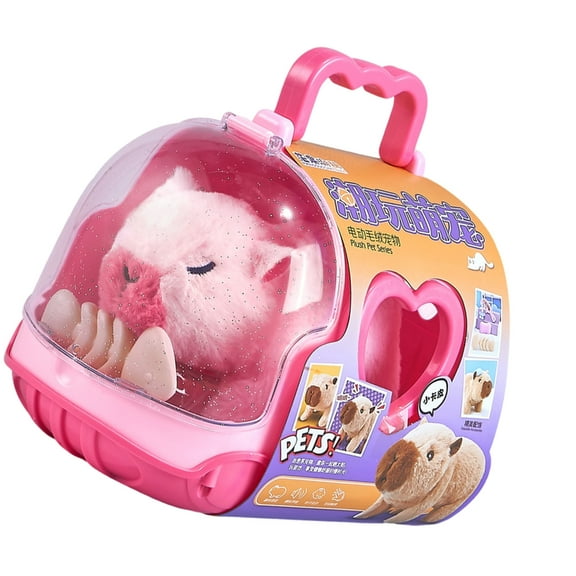 Yokua Lovely Capybara Electric Animal Plush Pet Toy for Kids Indoor Entertainment Toy