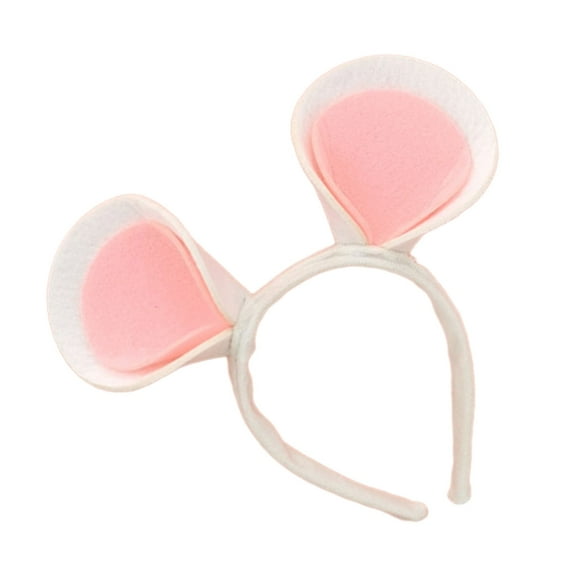 Yokua Lovely Plush Mouse Ear Hairband Cartoon Ear Hairband Role Play Stage Hairband