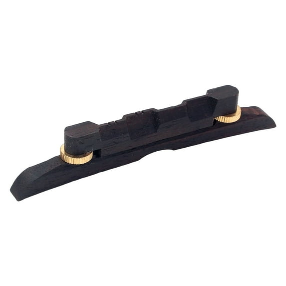 Yokua Mandolin Bridge Height Adjustable Ebony Bridge for Mandolin Guitar Bass