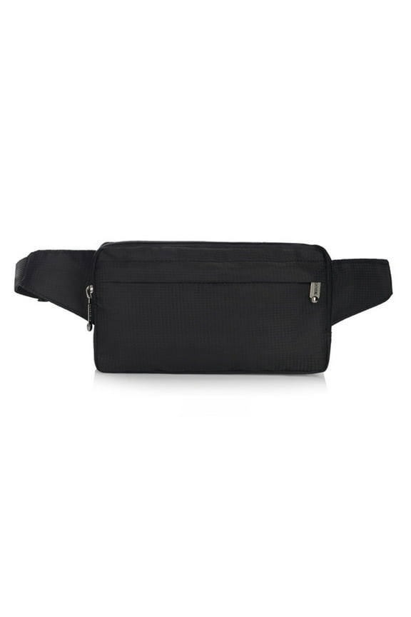 Men Nylon Belt Bum Waist Phone Pouch Fanny Pack Crossbody Shoulder Sport Zip Bag
