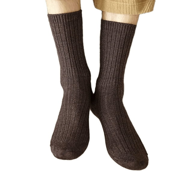 Yokua Men Wool Socks Cotton Dress Socks Thick Warm Winter Socks Casual Crew Socks