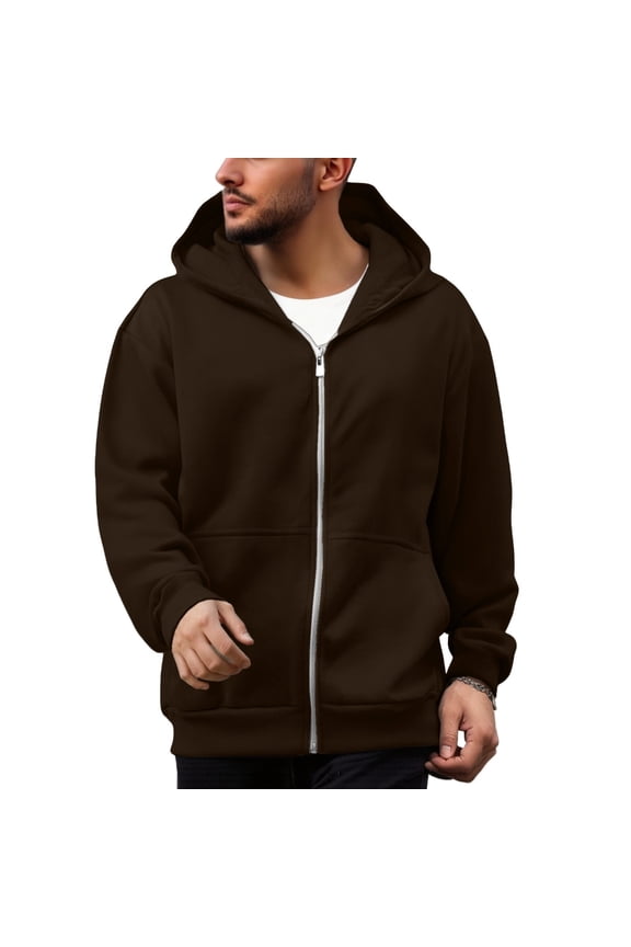Men's Creative Travel Hoodie with Backpack Lightweight Zipper Backpack Sweatshirt