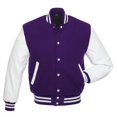 thumbnail image 1 of Yokua Men’s Varsity Baseball Letterman Wool Body Genuine Leather Sleeves Bomber American Style Varsity, 1 of 7