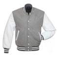 thumbnail image 1 of Yokua Men’s Varsity Baseball Letterman Wool Body Genuine Leather Sleeves Bomber American Style Varsity, 1 of 7