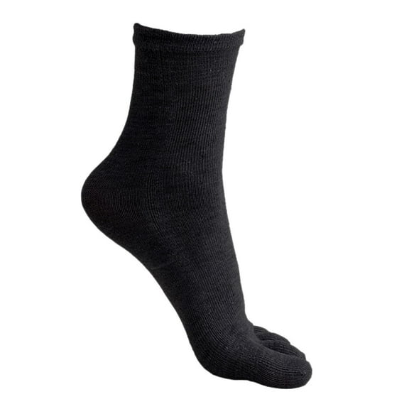 Yokua Mens Five Fingers Soft Polyester Cotton Ankle Toe Socks Solid Color Breathable