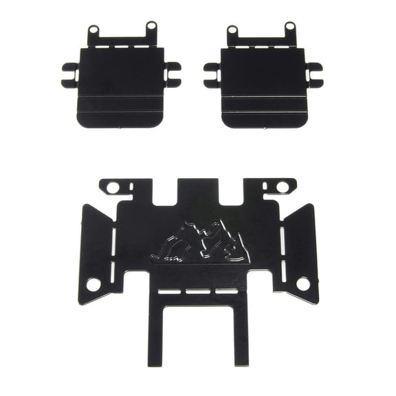 Yokua Metal Stainless Steel Chassis Armor Skid Plate for 1/18 Crawler Car TRX4M