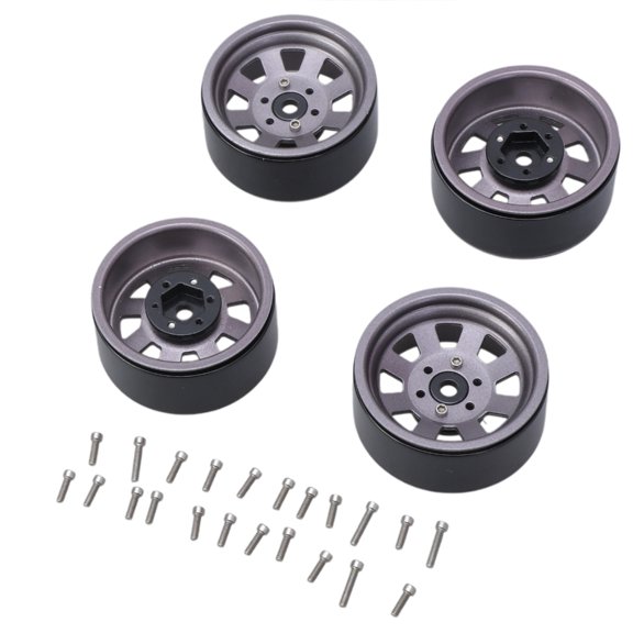 Yokua Model Vehicle Part 1.9’’ Wheel Hub Rim Durable Modified Kits for 1:10 Offroad