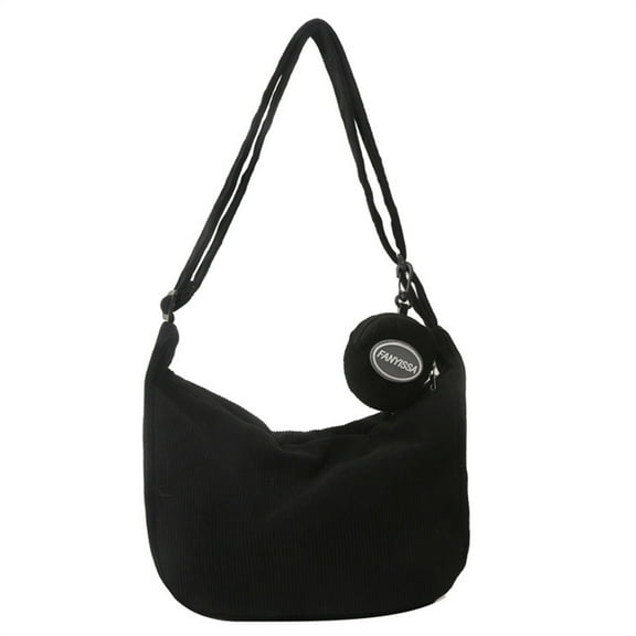 Yokua Modern Small Corduroy Crossbody Bag for Women Messenger Bag for Work Travel