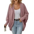 thumbnail image 1 of Yokua Open Front Cardigan Long Batwing Sleeve Knit Sweater Coats Jackets Outerwear, 1 of 20