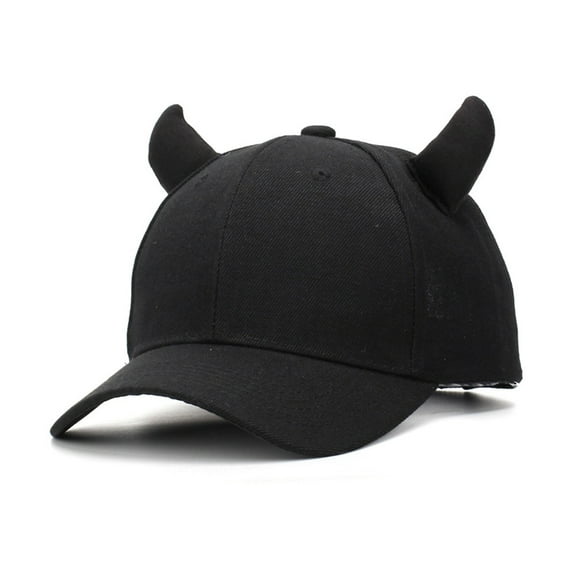 Yokua Outdoor Visor Hat Harajuku Devil Horn Hat Baseball Caps for Teen Traveling
