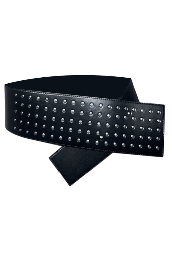 Oversized Waist Belt Super Wide Dark Studded Belt Cowgirl Grunge Wide Belt