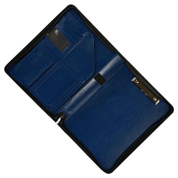 Yokua PU Conference Folder with Clipboard Zippered Document Case File Organizers