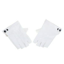 Yokua PU Leather Glove for Women Men Fingerless Cycling Motorcycle Driving Gloves