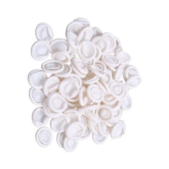 Yokua Pack Of 50 Breathable Latex Finger Caps Finger Cots For Professional Nail Art