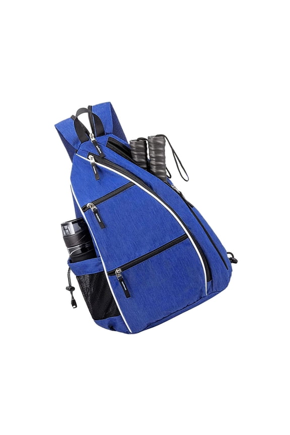 Pickleball Sling Bag Pickleball Backpack with Water Bottle Holder Sling Bag