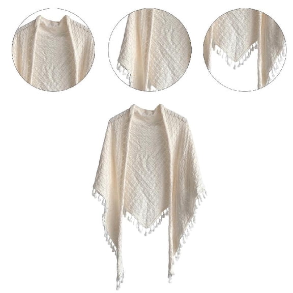 Yokua Plain Color Shawl Wrap for Women Knitting Shoulder Wrap Decorative Wrap Shawl