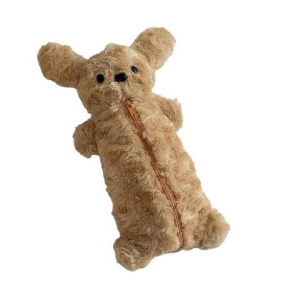 Yokua Plush Bear Pen Case Cartoon Pen Pouches Large Capacity Zippered Pencil Bag