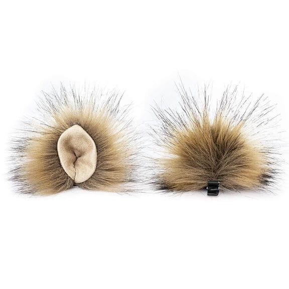 Yokua Plush Hair Clip Animal Ears Headwear with Skin Inside Lolita Cosplay Props