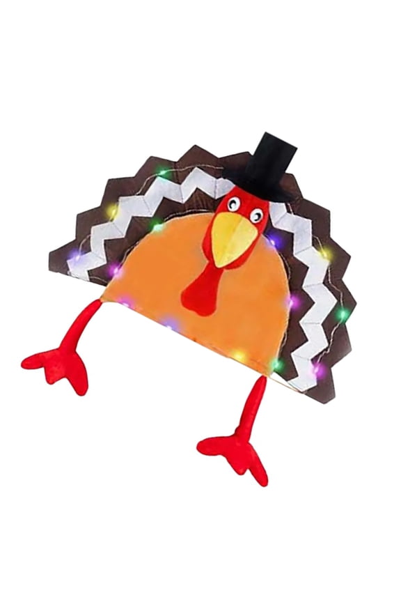 Popular Turkey Hat 3D Plush Hat Thanksgiving Party Cosplay Costume Headcover