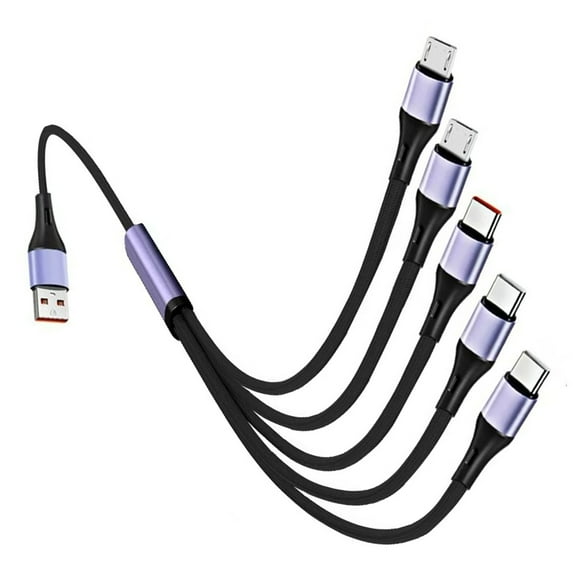 Yokua Portable 66W USB Charger Cable 5 In 1 Charger for Various Electronic Devices