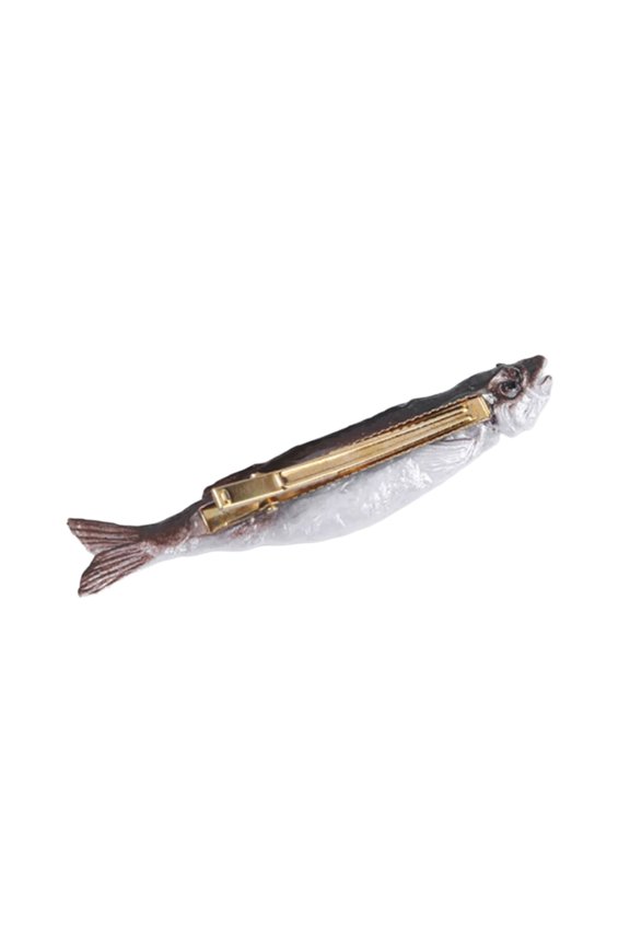 Prank Seafood Hairpin Dried Fish Hair Clip Elaborate Flat Clip Fish