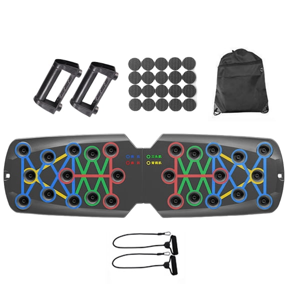 Yokua Pushup Stand, Body Muscle Building Board Foldable Press Up Board with Handle