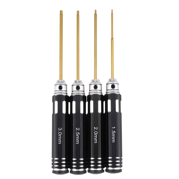Yokua RC Hex Driver Set 4 Pieces Hex Allen Screwdriver Kit 1.5mm 2.0mm 2.5mm 3.0mm