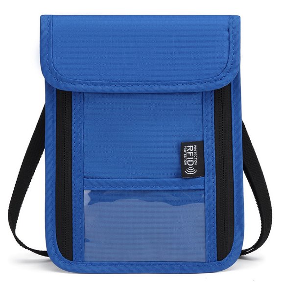Yokua RFIDS Blocking Stash Neck Wallet,Lightweight Travel Pouch + Passport Holder