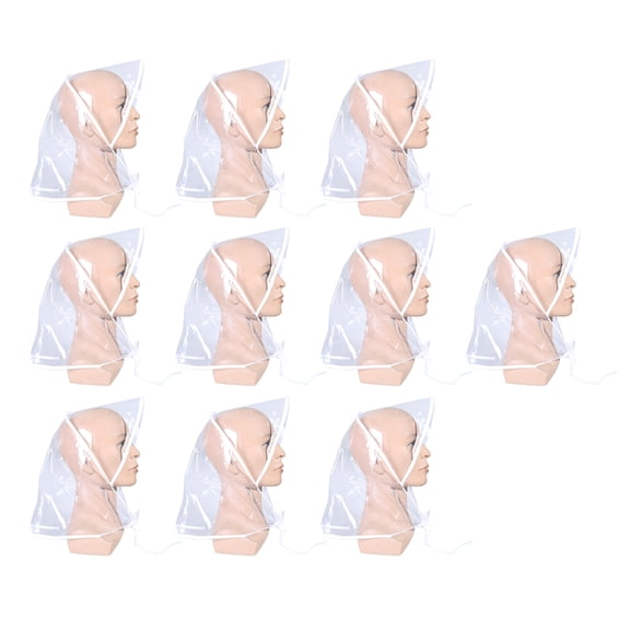 Yokua Rain Bonnet PVC Rain Hat for Busy Individuals Portable Pocket Storage