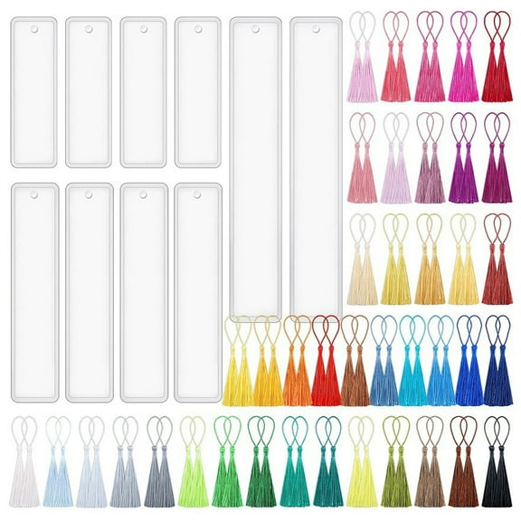 Yokua Rectangular Bookmark Molds Jewelry Making Props Crystal Epoxy UV Resin Mould