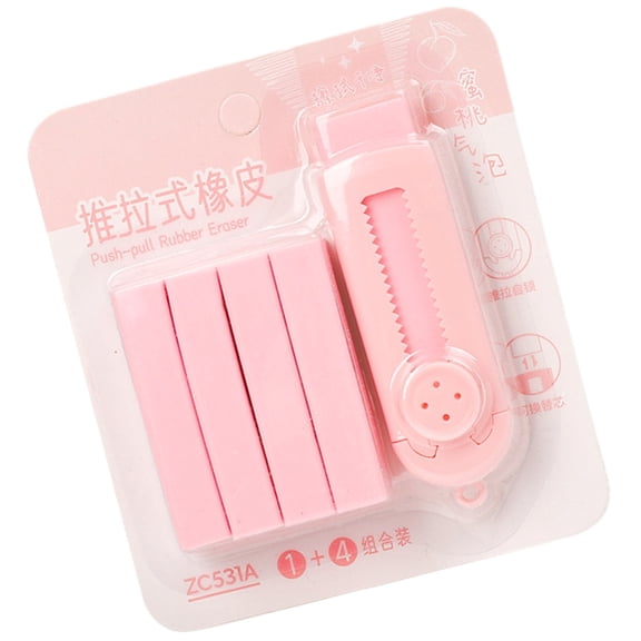 Yokua Retractable Erasers with Refills Refillable Rubber Eraser Easy Erasing