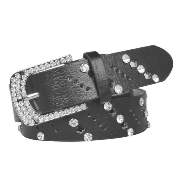 Yokua Rhinestone Belts for Women Man Light Luxury Belt for Jeans Cowboy Cowgirl