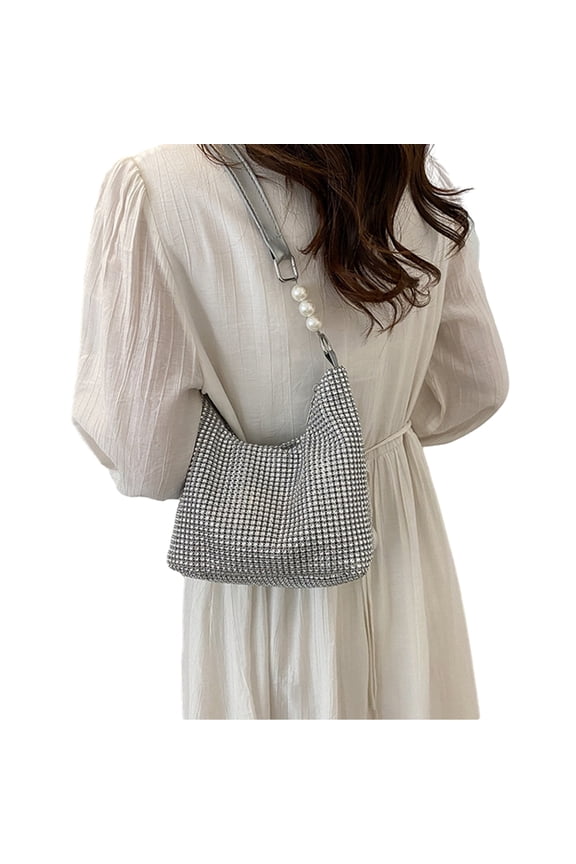 Rhinestone Shoulder Bag Handbag Purse Sparkly Rhinestone Crossbody Purse