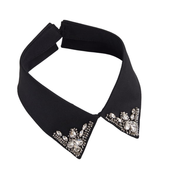 Yokua Rhinestones Beaded Neck Accessory Comfortable Rear Closure Women’s Detachable Collar Easy Care