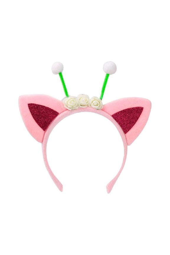 SPA Shower Headband Cat Ear Shape Hair Hoop Kids Headpiece Cosplay Anime Prop
