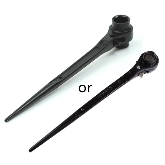 Yokua Scaffolding Podger Ratchet Spanner Site Ratcheting Socket Wrench Tool 19mm/22mm