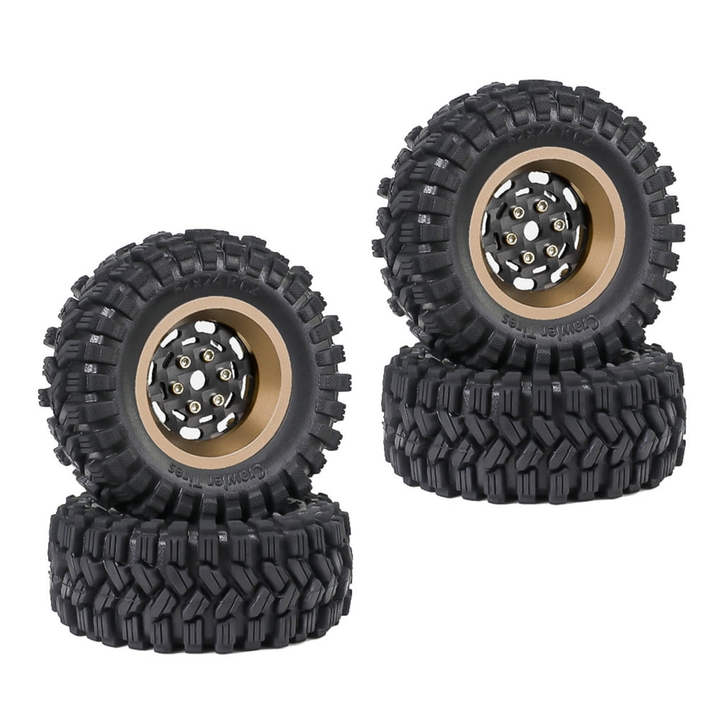 Yokua Set of 4 Remote Control Wheel Tires for Crawlers 1.2inch Wheel ...