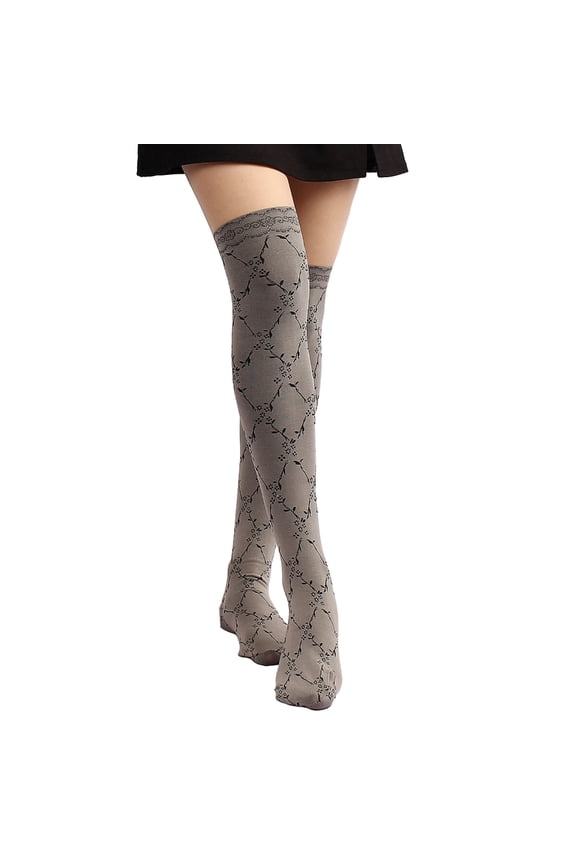 Sheer Tights Patchwork Silk Stockings High Waist Pantyhose for Women Girls