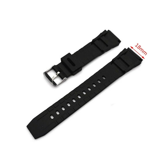 Yokua Silicone Rubber Watch Strap Band Deployment Buckle Diver Waterproof 18mm - 22mm