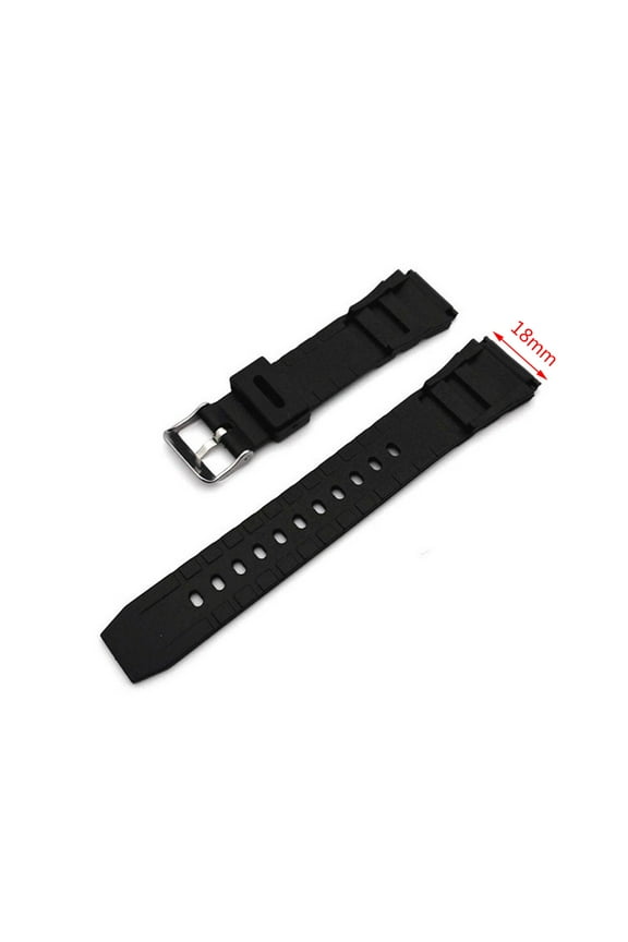 Silicone Rubber Watch Strap Band Deployment Buckle Diver Waterproof 18mm - 22mm
