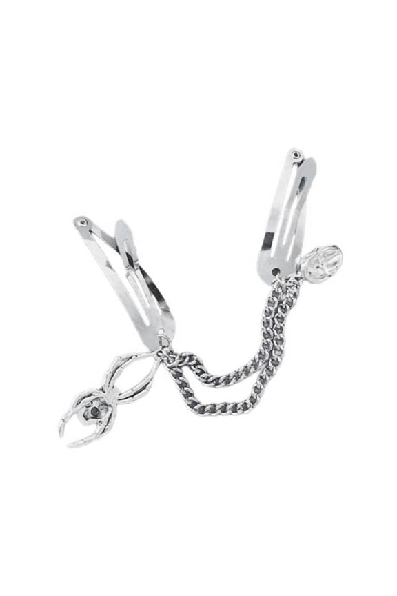 Skull & Cross Hairclip Fashion Barrettes Girl Snap Side Clip Hair Ornaments