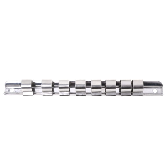 Yokua Socket Rack Holder 1/4" 3/8" 1/2" with 8 Clips On Rail Tool Organizer Storage