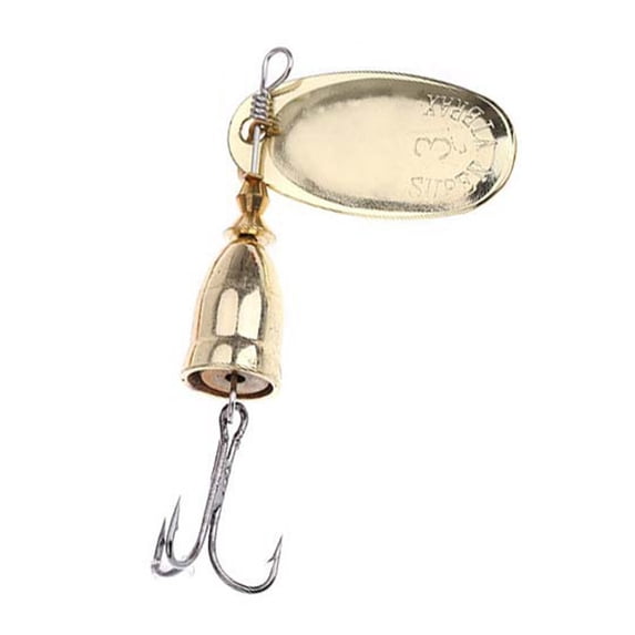Yokua Spinner Fishing Lures with Triple Hooks Metal Lures Hard Metal Spinner Baits