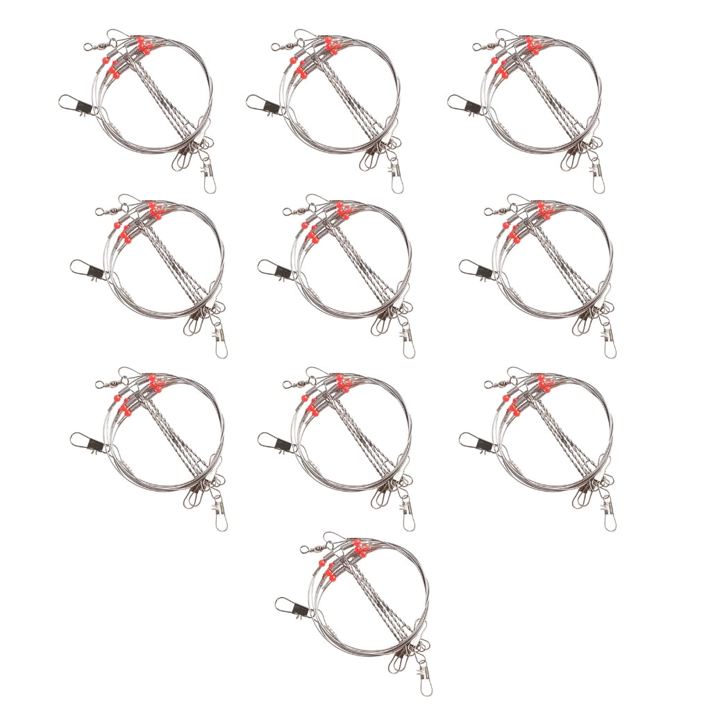 Yokua Stainless Fishing Line Rig with Snaps Bottom Tackle Rigs ...