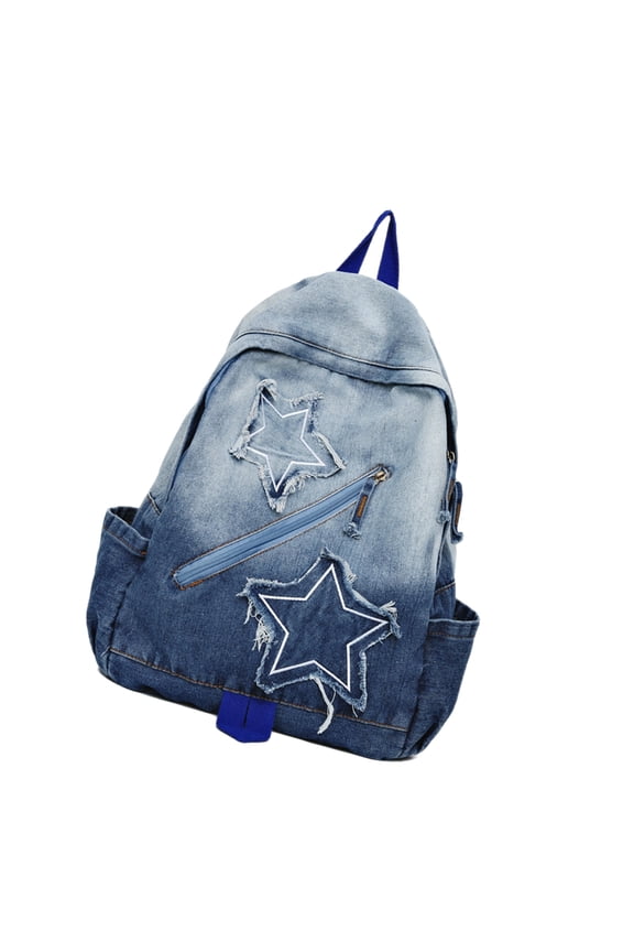 Star Denims Backpacks Casual Jeans Backpacks Travel Daypack College Bookbags