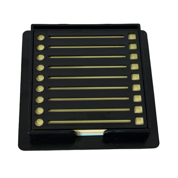 Yokua Sticky Note Holder with Stencil Memo Pad Organizer Sticky Pad Dispenser