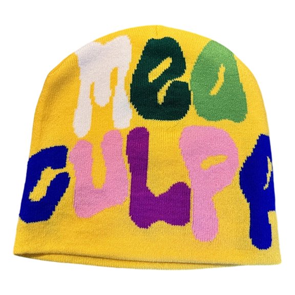 Yokua Stretchy Skull Cap With Colorful Skull Design Unisex Acrylic Knit Headwear